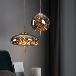 NEW LED Glass Pendant Lights Nordic Luxury Chandeliers Hanging Lighting Kitchen Restaurant Hotel Bar Pendant Lamp Bedside Light