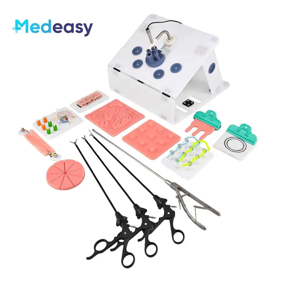 Single hole laparoscopic simulation training box, gynecological surgery training box, endoscopic needle holder 1080P endoscope