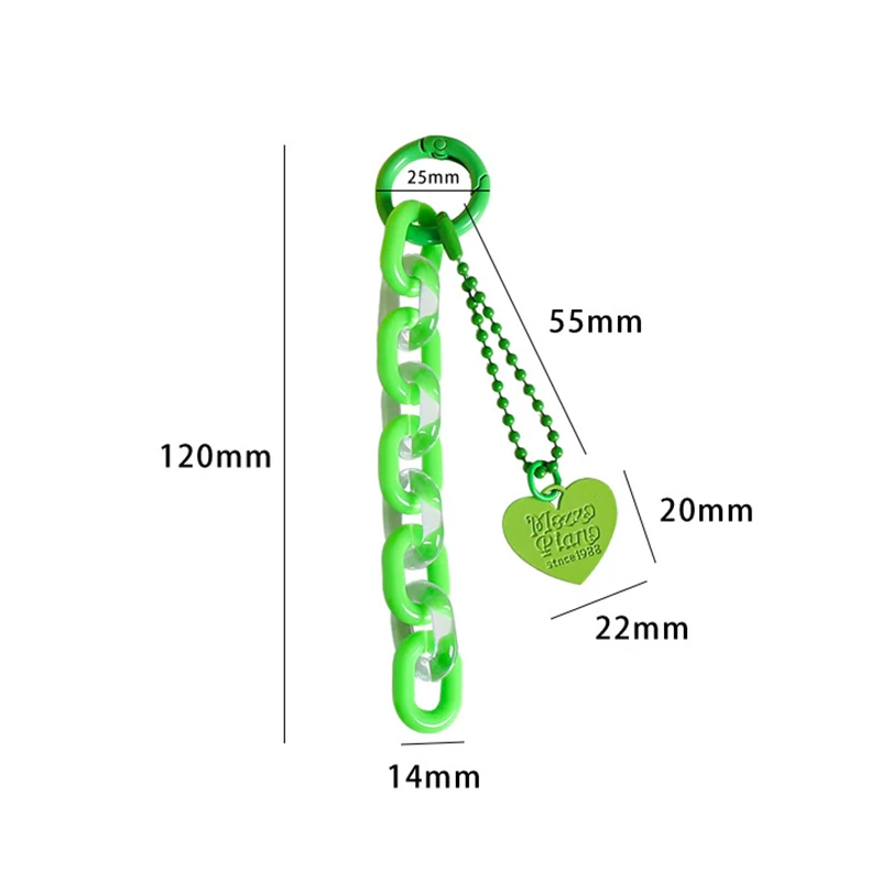 Sweet Cartoon Cute Heart Shaped Keychain Pendant Creative Chain Key Ring Fashion Bag Hanging Decoration Accessories Gifts