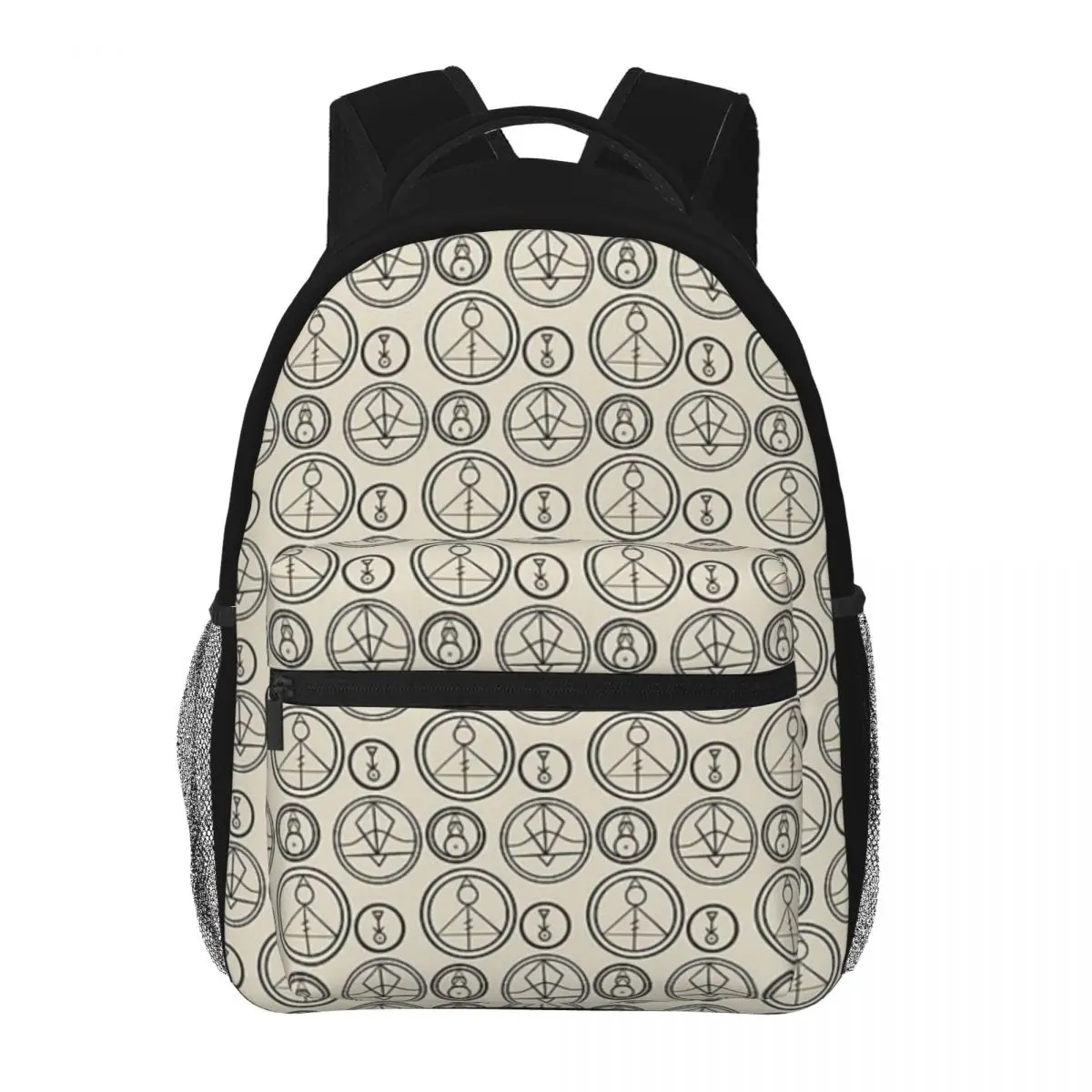 Eule Haus Glyphen Muster neue Mode hohe Kapazität wasserdichten Rucksack trend ige Mädchen Jungen Laptop Schulbuch Tasche 16 Zoll