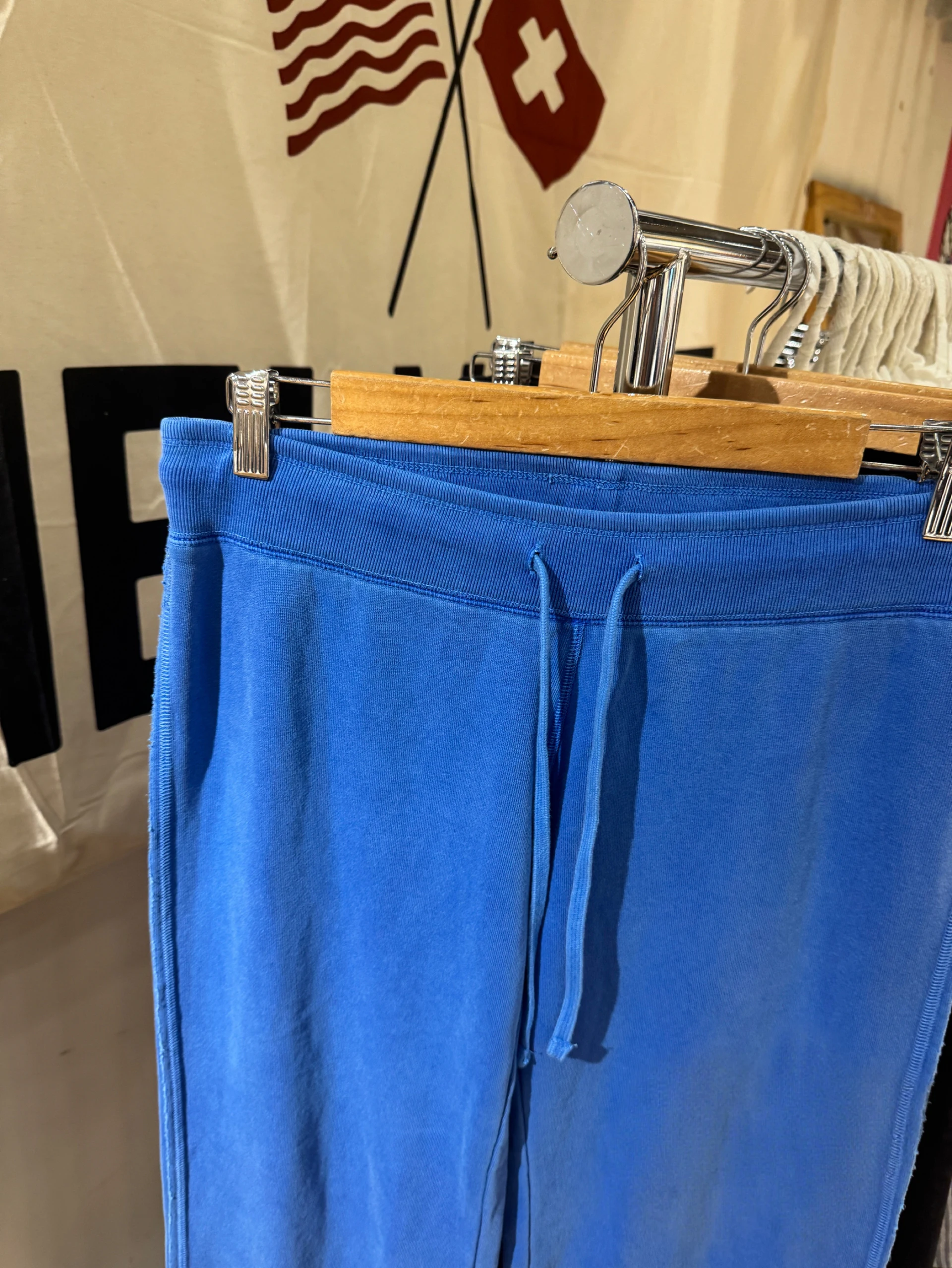 Pantalon de survêtement bleu à ourlet brut avec cordon de serrage pour femme, taille basse, à lacets, jambes larges, Style Preppy, Vintage, décontracté, Sport, automne