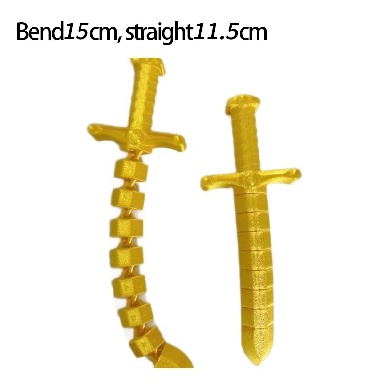 4 ألوان جديدة تشوه السيف سوط عازمة ومشوهة امتدت قفل السيف مرنة الأنشطة المشتركة الضغط لعبة مضحكة #1