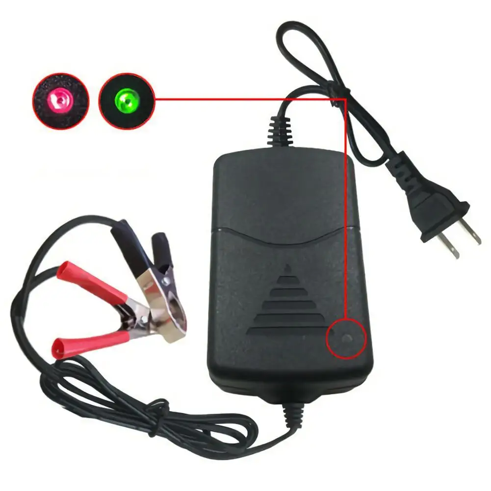 12V 1.5A Automatic Fast Motorcycle Charger For AGM Gel Lead Acid Battery 1.3AH 5AH 7AH 12AH 20AH With Indicator EU US Plug