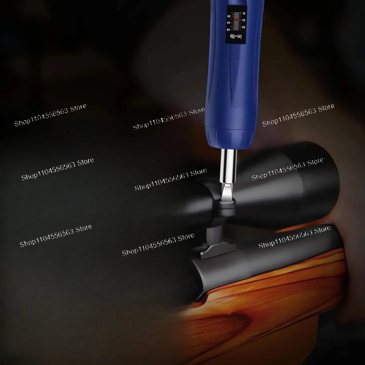 

Adjustable Torque Screwdriver 1/4" Drive with 10-Piece Bit Set, 10-70 in-lbs Torque Range for Assembly Work