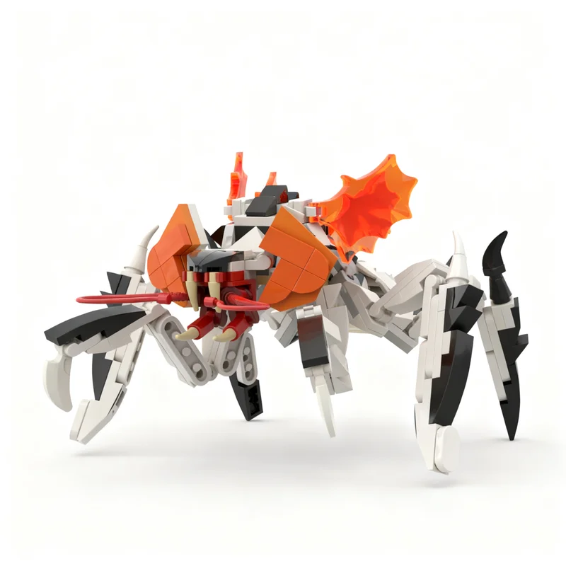 249pcs MOC Terminid Stalker Helldivers 2 Game Display Model Building Blocks Home Decor Desk Shelf Accent Office Gift For Adults