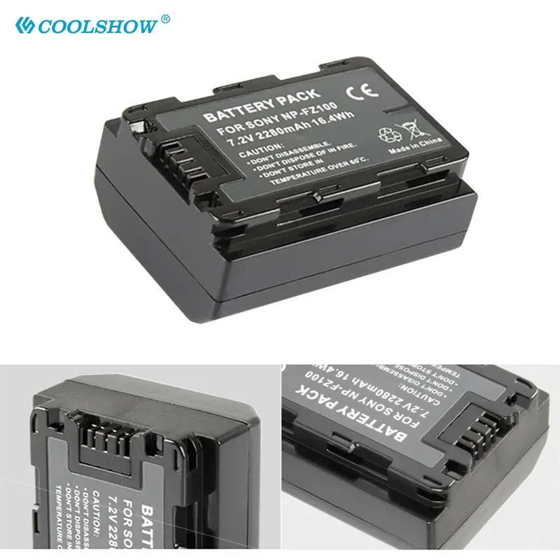 NP-FZ100 Battery 2200mAh Digital Batteries For Sony Alpha A7III A7R ILCE-7M3 A7R3 Alpha 9 A9 ILCE-9 9R A9R 9S A9S Camera Battery