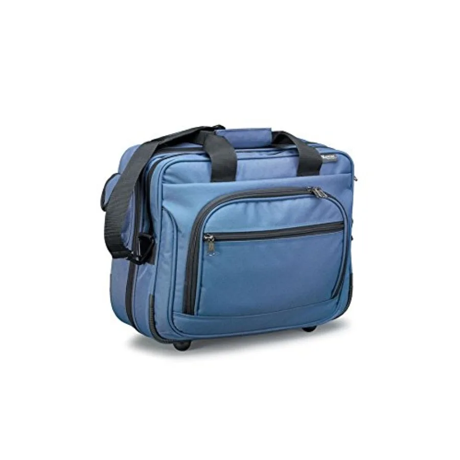 

Blue 17 inches x 7 inches x 13 inches Wheeled Home Healthcare Bag for Medical Professionals with Durable Material and Convenien