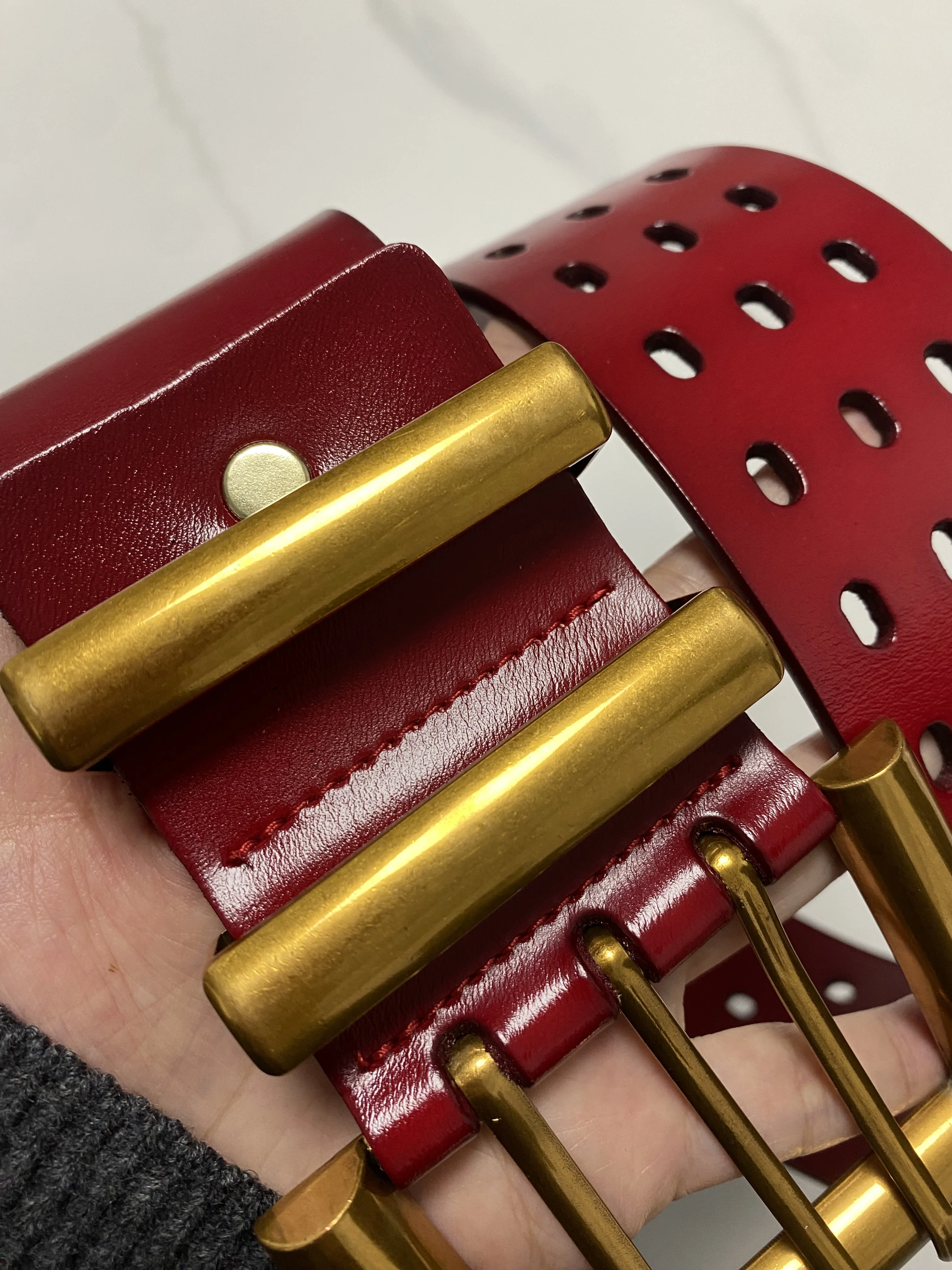 المرأة خمر الذهب مشبك جلد طبيعي فستان Cummerbunds الكورسيهات حزام أحزمة الديكور حزام عريض TB377