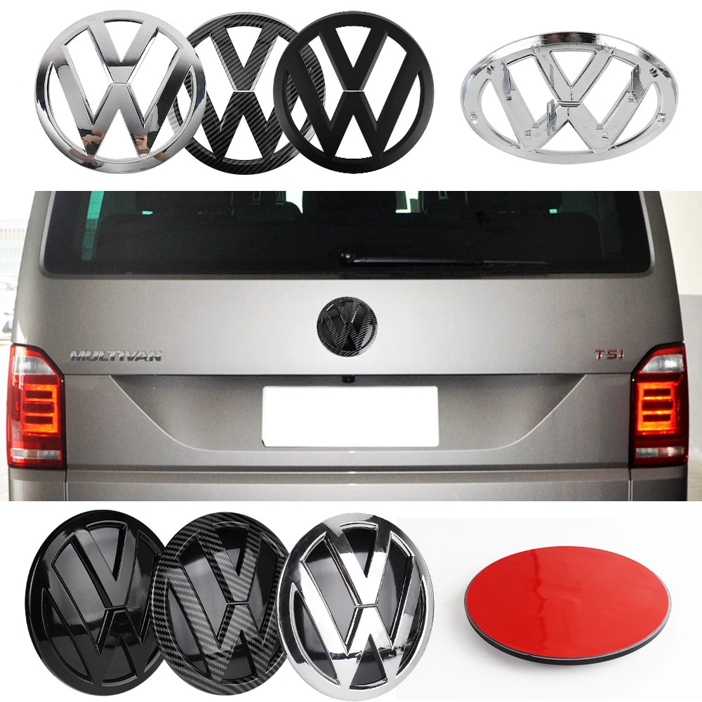 Car Front Radiator Grille Rear Trunk Lid Emblem Lid Badge Auto Emble Replacement For Volkswagen VW 2016-2020 Transporter T6