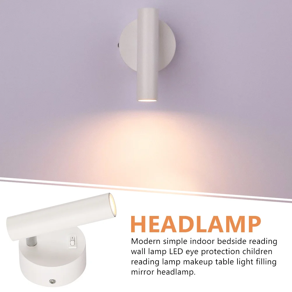 

1 Set Simple Style Wall-Mounted Lamp Durable Modern Room Creative Home Decor Fill-In Light Indoor Wall Lamp Elegant Bedside Wall