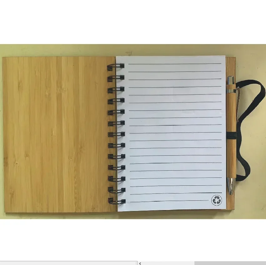 All Bamboo Notebook Creative Student Stationery Leather Cover Notebook Bamboo Board Notebook Bamboo Coil Book