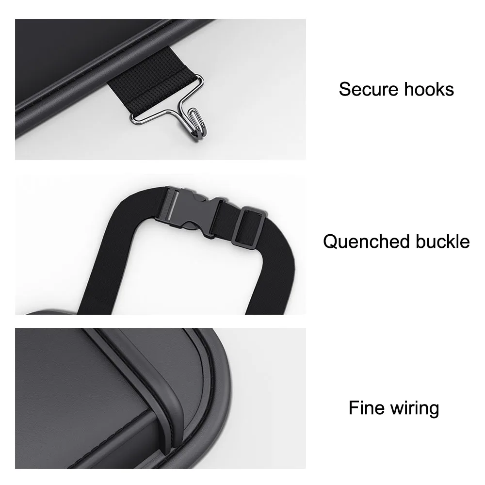 Car Backseat Organizer Anti Kick Pad Cup Holder Car seat back storage hanging bag with Hook Tissue Holder Car Accessories