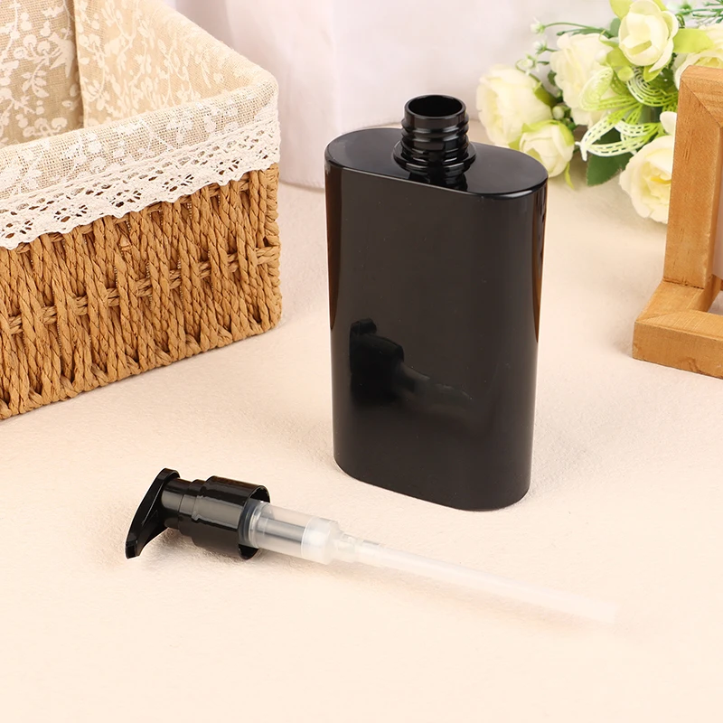 300ml Black Soap Dispenser For Bathroom Large Capacity Shampoo Shower Gel Bottles Refillable Lotion Liquid Storage Container