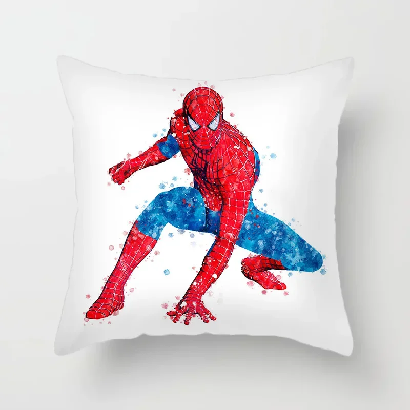 Poszewka na poduszkę Spiderman Poszewka na poduszkę Marvel Superhero 45x45cm Poszewki na poduszki do wystroju domu Pokój dzienny Łóżko Kanapa