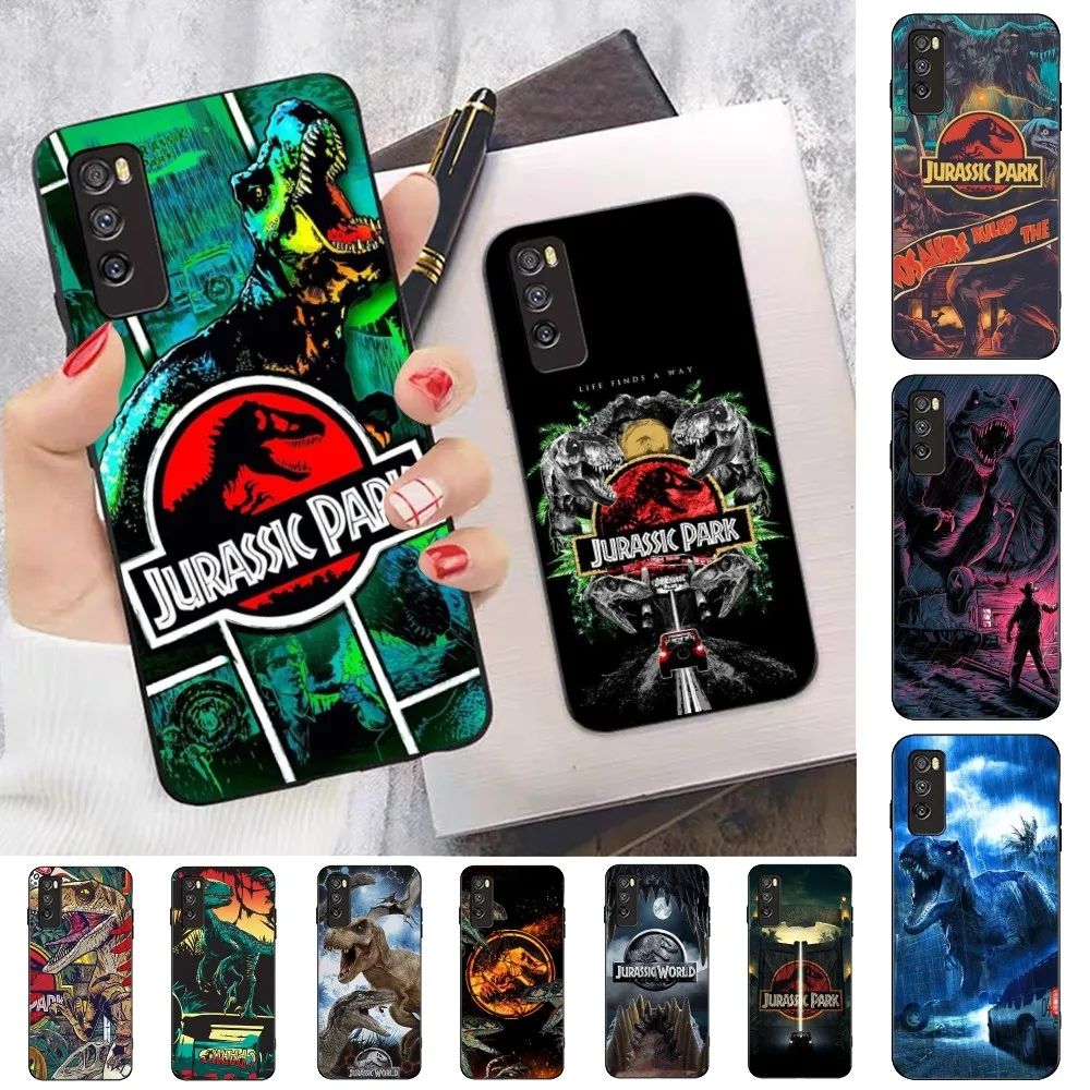 Coque de téléphone thème dinosaure pour Huawei, compatible modèles Mate 10, 20, 30, 40, 50 lite pro, Nova 3, 3i, 5, 6, SE, 7 pro, 7SE