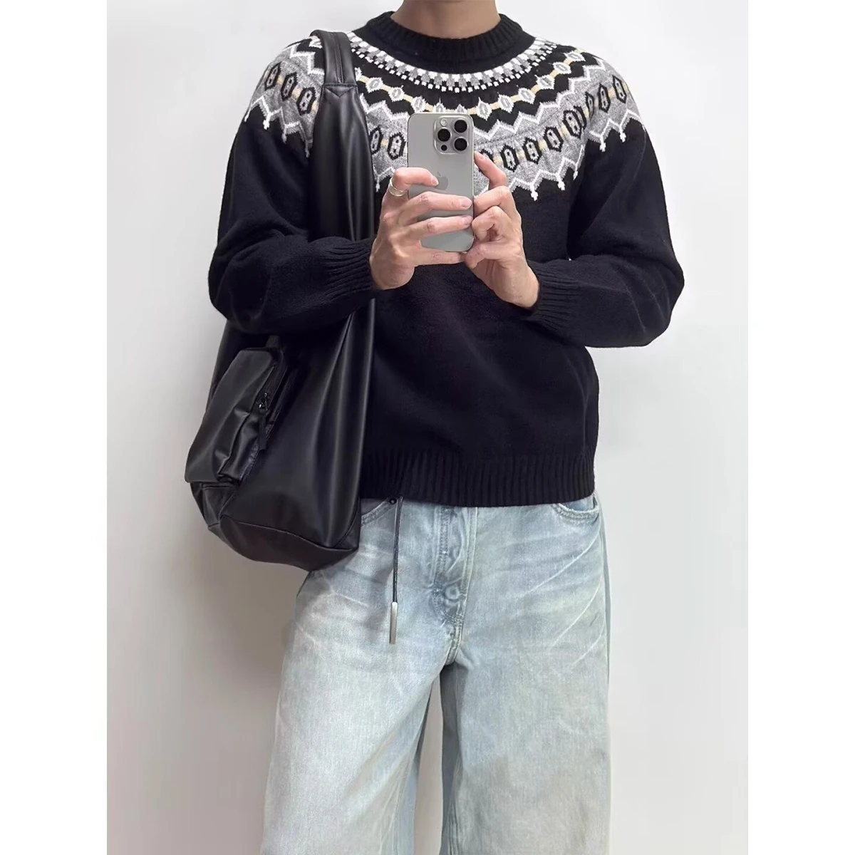 Suéter de Punto de Cuello Redondo Ajustado para Hombre, Csa Base Moderna, Otoño Invierno, Nuevo Estilo E, Informal,...