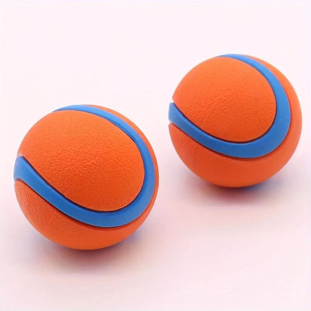 Hundespielzeugball, Hunde-Apportierball, Robuster Haustierball, Welpen-Kauspielzeug, Solider Elastischer Springball, Langlebiger Silikon-Hundekau-Ball