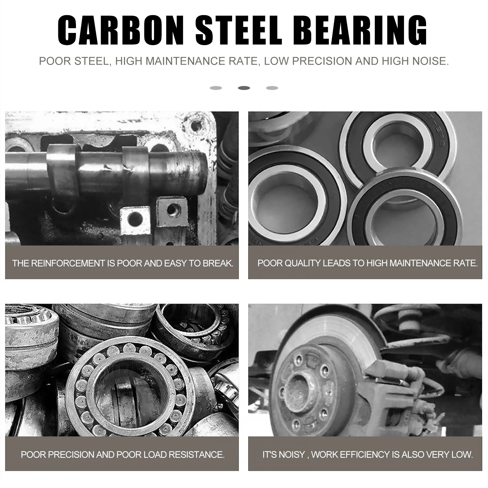 10Pcs 608zz Carbon Steel Bearings Smooth Rotation Skateboard Skate Roller Skating Wheel Bearings Skateboard Bearing