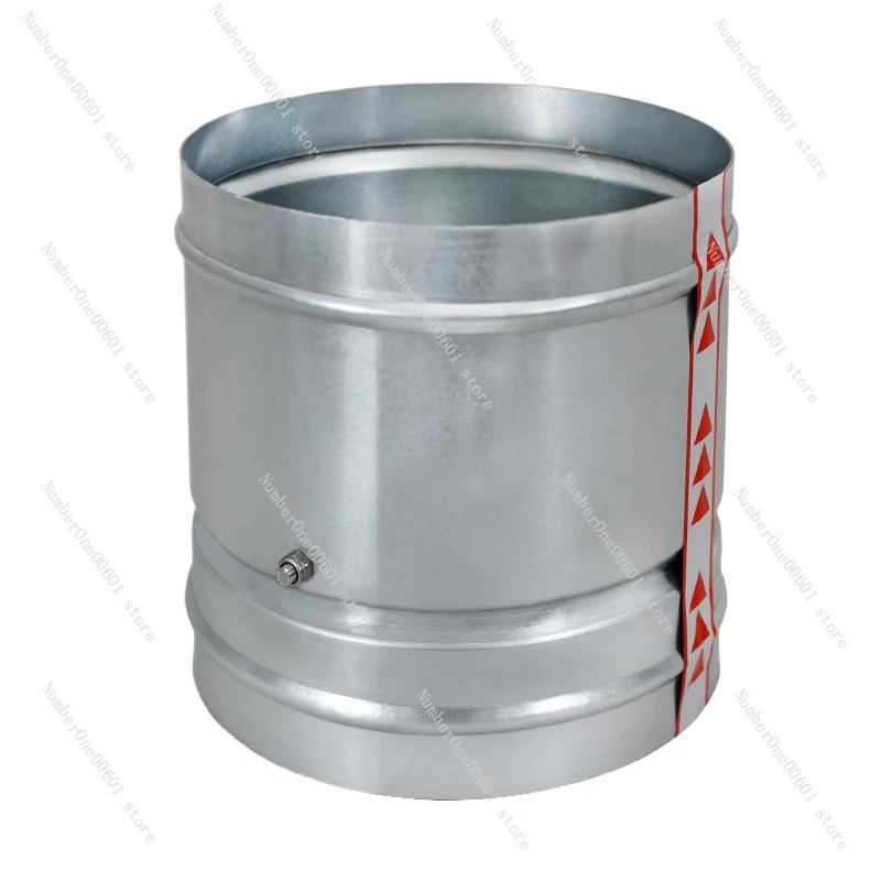 Galvanized round Air duct check valve 80-300mm airtight valve flue check Spring return stop for ventilation system