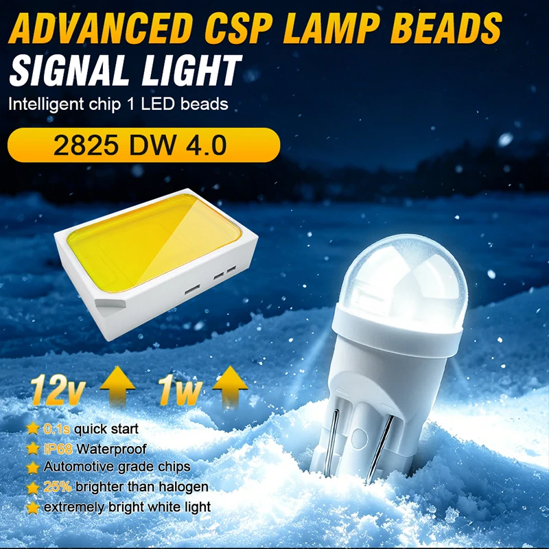 OSRAM 4/2Pcs W5W T10 194 Canbus No Error 2825 SMD For Car Interior Parking Position Light Super Bright 6000K White Plug&Play 12V