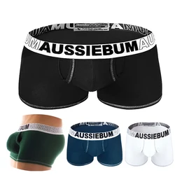 Sous-vêtements en coton taille basse pour hommes, caleçons sexy, boxer anti-transpiration, slips confortables, absorbant la sueur, marque