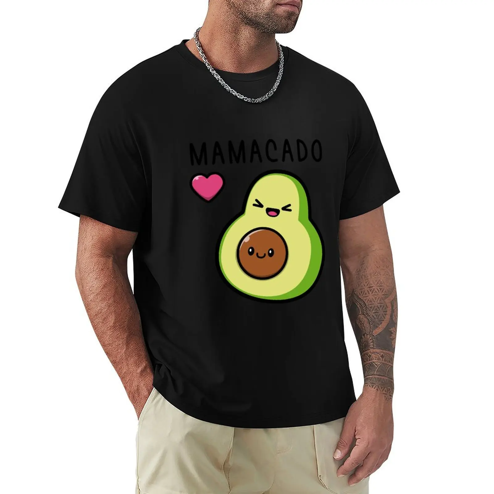 

Womens Mamacado Pregnancy Mother Cute Avocado Fruit Pregnant Mom T-Shirt summer tops street wear T-shirt men