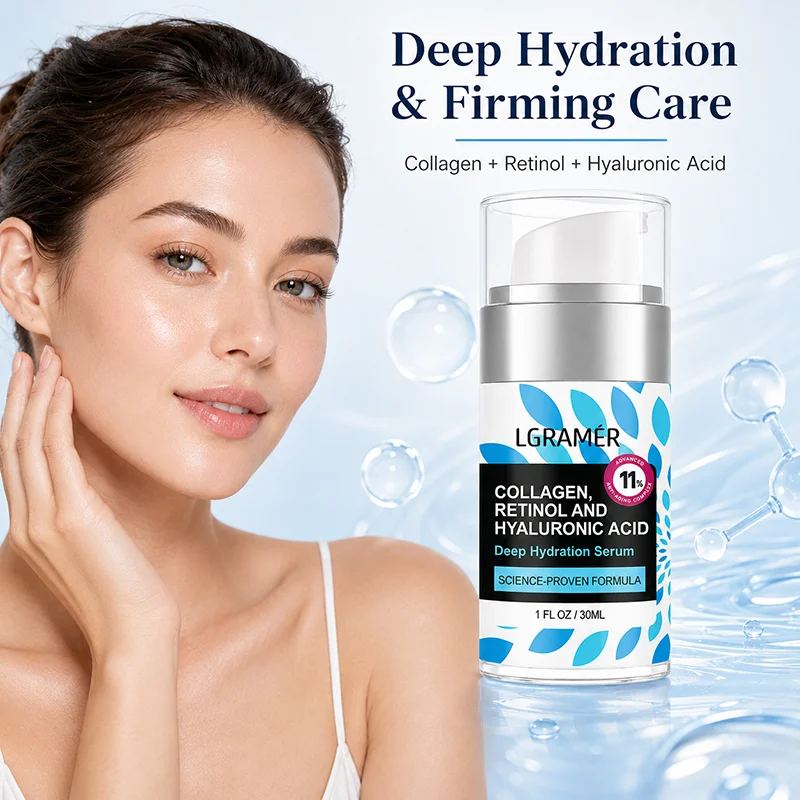 Collagen Face Cream Retinol Deep Hydration & Firming Care Cream Hyaluronic Acid Moisturizing Firming Brightening Facial Skincare