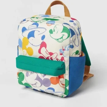 Disney kızlar sırt çantaları Mickey Mouse kadınlar için kawaii çanta baskı pullu seyahat depolama moda okul, sevimli Mini sırt çantası