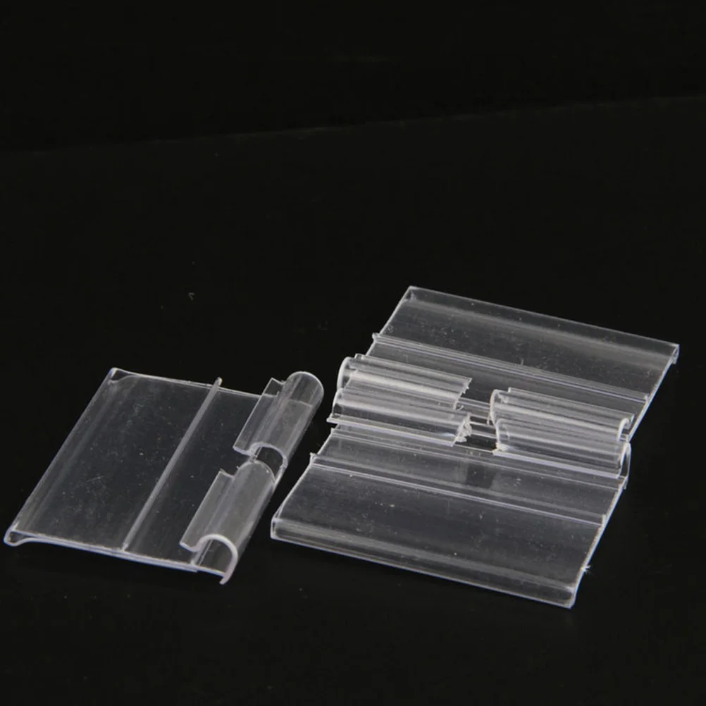 

80pcs PVC Price Tags Retail Labels Plastic Sign Display Clips for Supermarket Store Price Holders Label Displays Easy