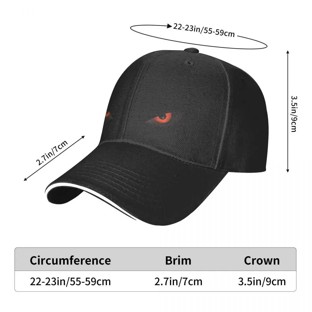 DEVIL EYES Baseball Cap Brand Man cap Hat Man For The Sun tea Hat Bobble Hat Women's Men's