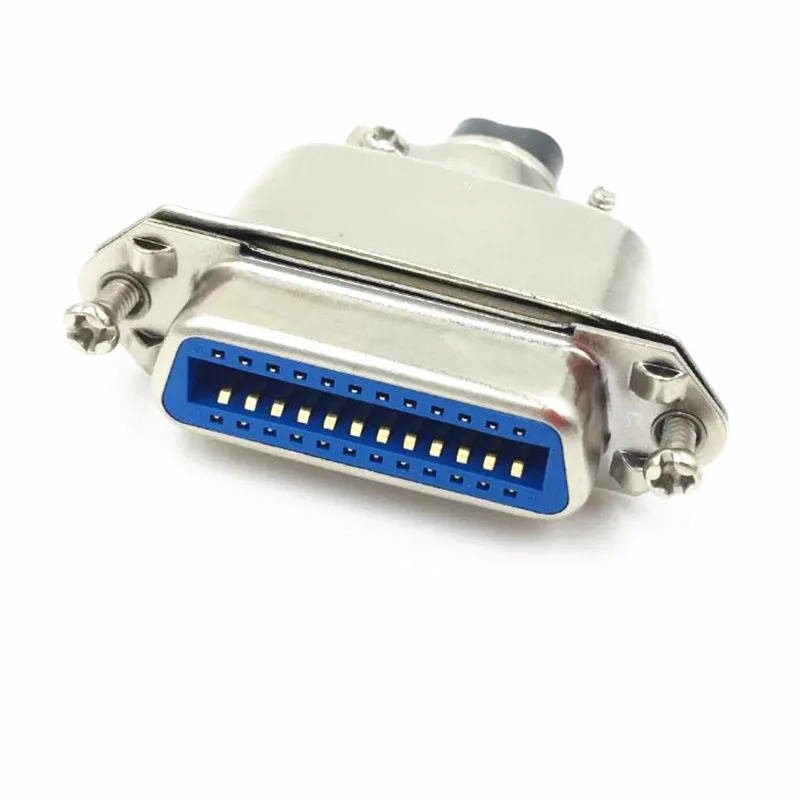 57 series 24P female Connector Socket printer plug SCSI CN24 pin welding wire female head 24 core soldered wire type