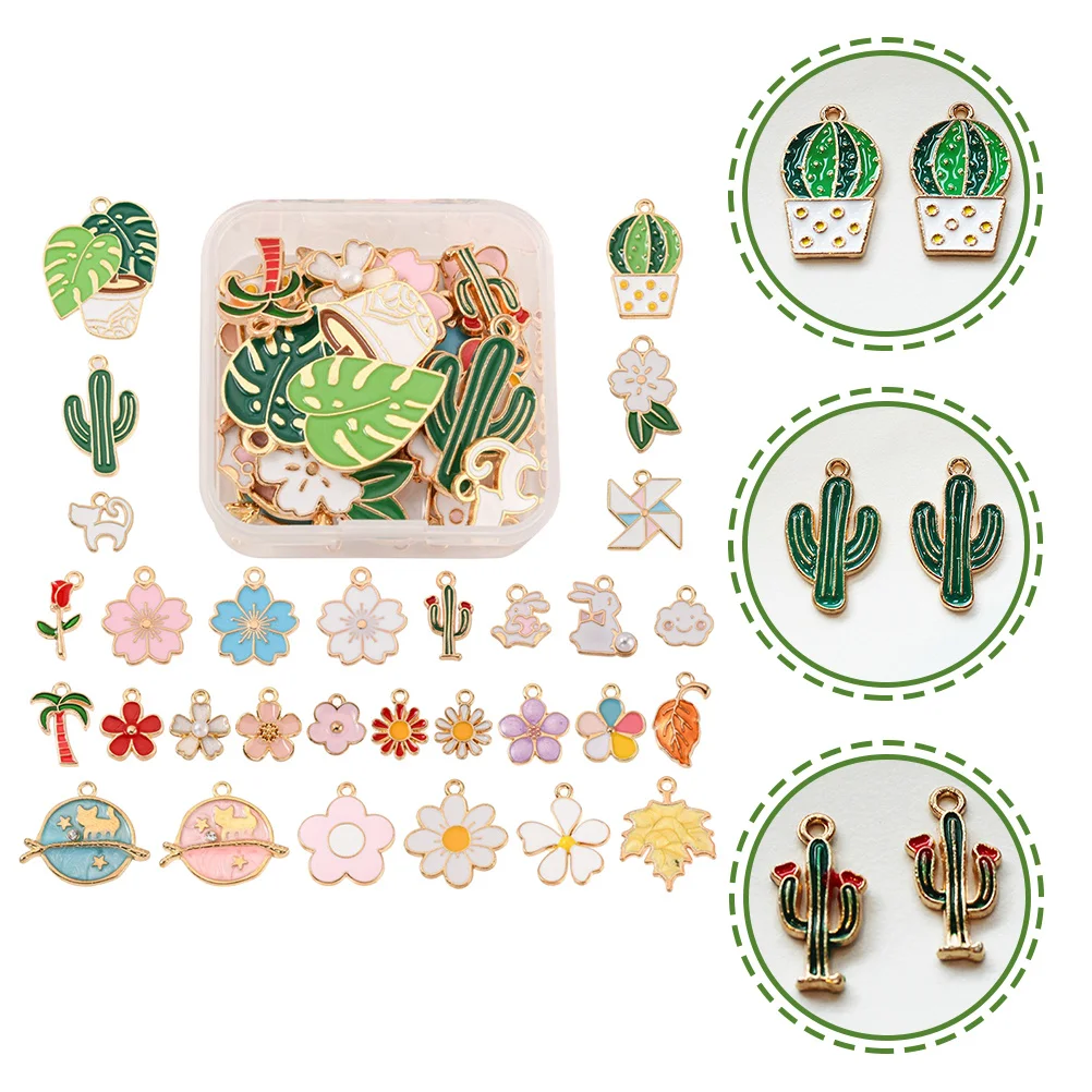 

30 шт., цветы, сплав, растения, изготовление ювелирных изделий, серьги «сделай сам», подвески для ожерелья, браслетов, серег, принадлежности для рукоделия