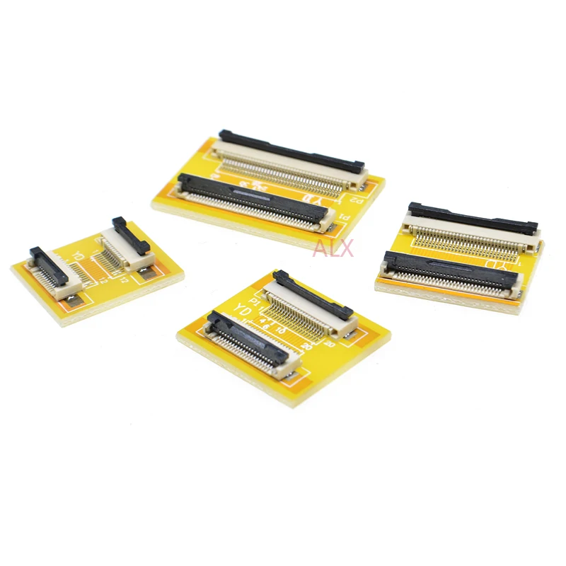 2PCS FPC FFC Flexible Flat Cable Extension Board 0.5 mm Pitch 6 8 10 12 14 20 30 40 50 PIN Connector