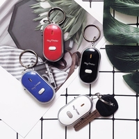 LED Alarm Key Finder Remote Keychain Finder Loss Locator with LED Light and Beeping Portable Whistle Lost Key Finder