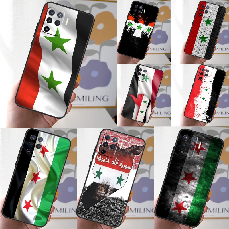 Syria Syrian Flag For OPPO A98 A78 A58 A79 A15 A17 A77 A16 A76 A96 A52 A72 A5 A9 A94 A74 A57S A53S A54S Case