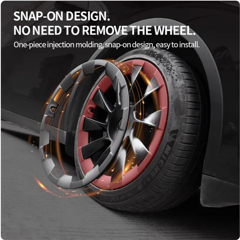 Tesla type wheel protector is designed for rim protector 20 inch 4 PCS wheel protector ABS rim protection accessories