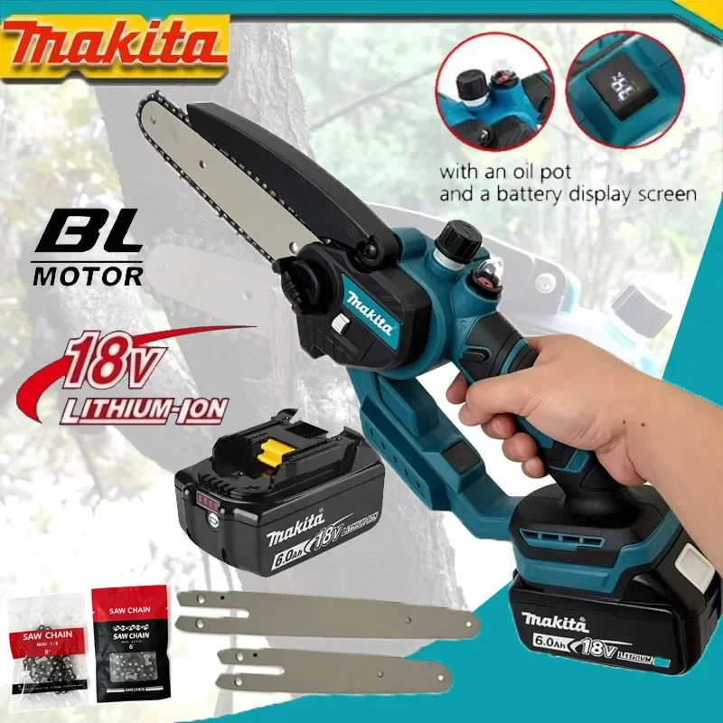 mini-tronconneuse-electrique-makita-6-8-pouces-tronconneuse-portable-pour-l'elagage-coupe-bois-de-jardin-outil-electrique-avec-lumiere-led-compatible-avec-1