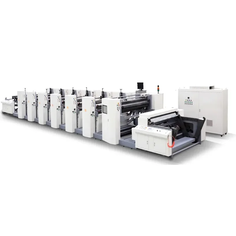 New Flexo Roll to Roll Printing Machine Flexographic Printer Paper Automatic 6-Color YT-51500D Unit-type