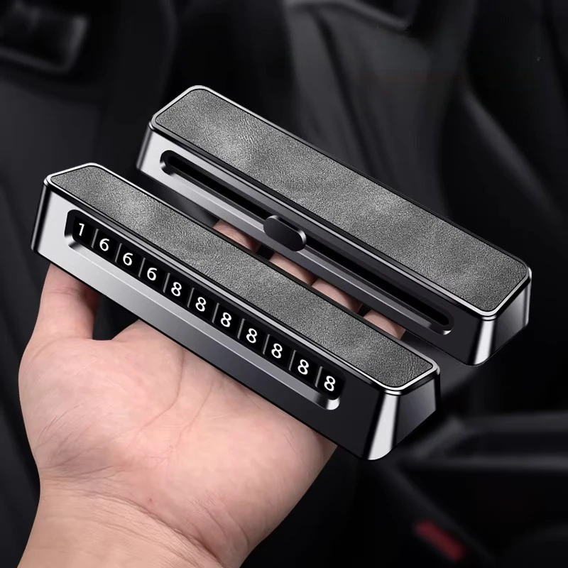 

Dual-Number Retractable Hidden Car Temporary Parking Phone Plate - Vehicle Phone Number Holder