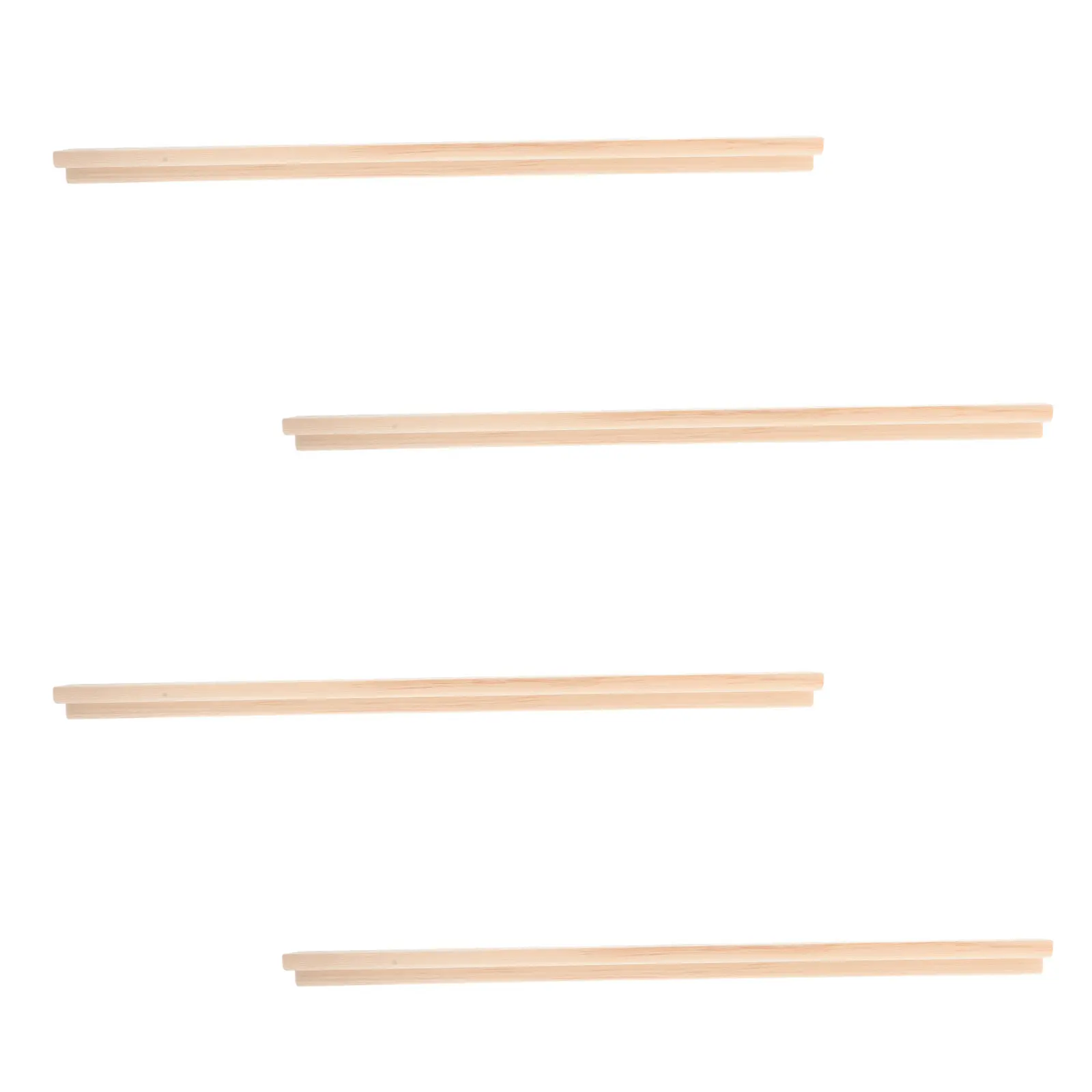 4 stuks houten tegelhouders domino trays onafgewerkt enkelvoudig mahjong Mexicaans treinspel 36cm tegel displayrek