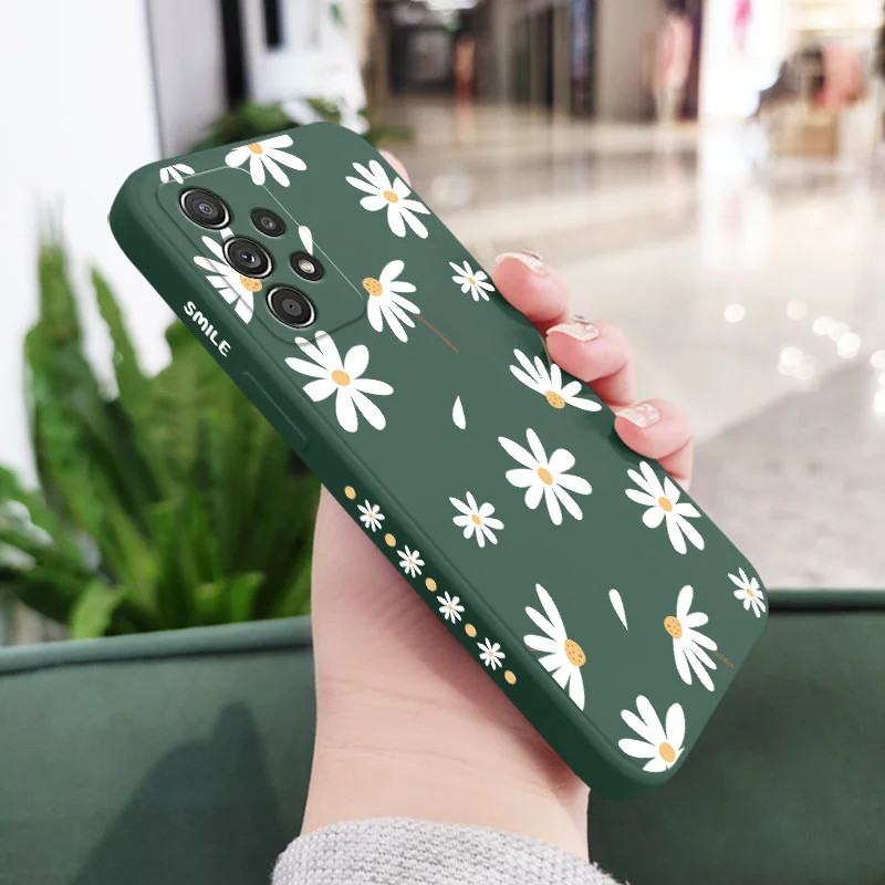 Plain Daisies Case Samsung A54 A34 A24 A14 A15 A25 A35 A55 A04E A73 A53 A33 A23 A13 A03 A03S A72 A52 A52S A32 A22 A04 A04S 4G 5G