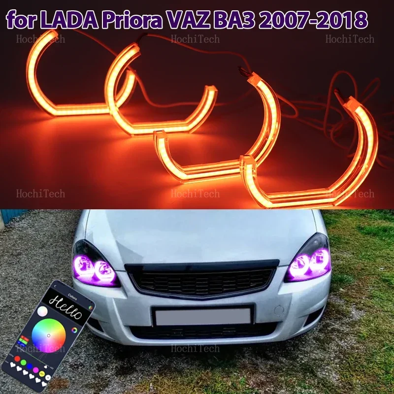 

Light Rings Led Angel Eyes Car Headlight Accessories Daytime Running Lights for LADA Priora VAZ ВАЗ Sedan Hatchback 2007-2018