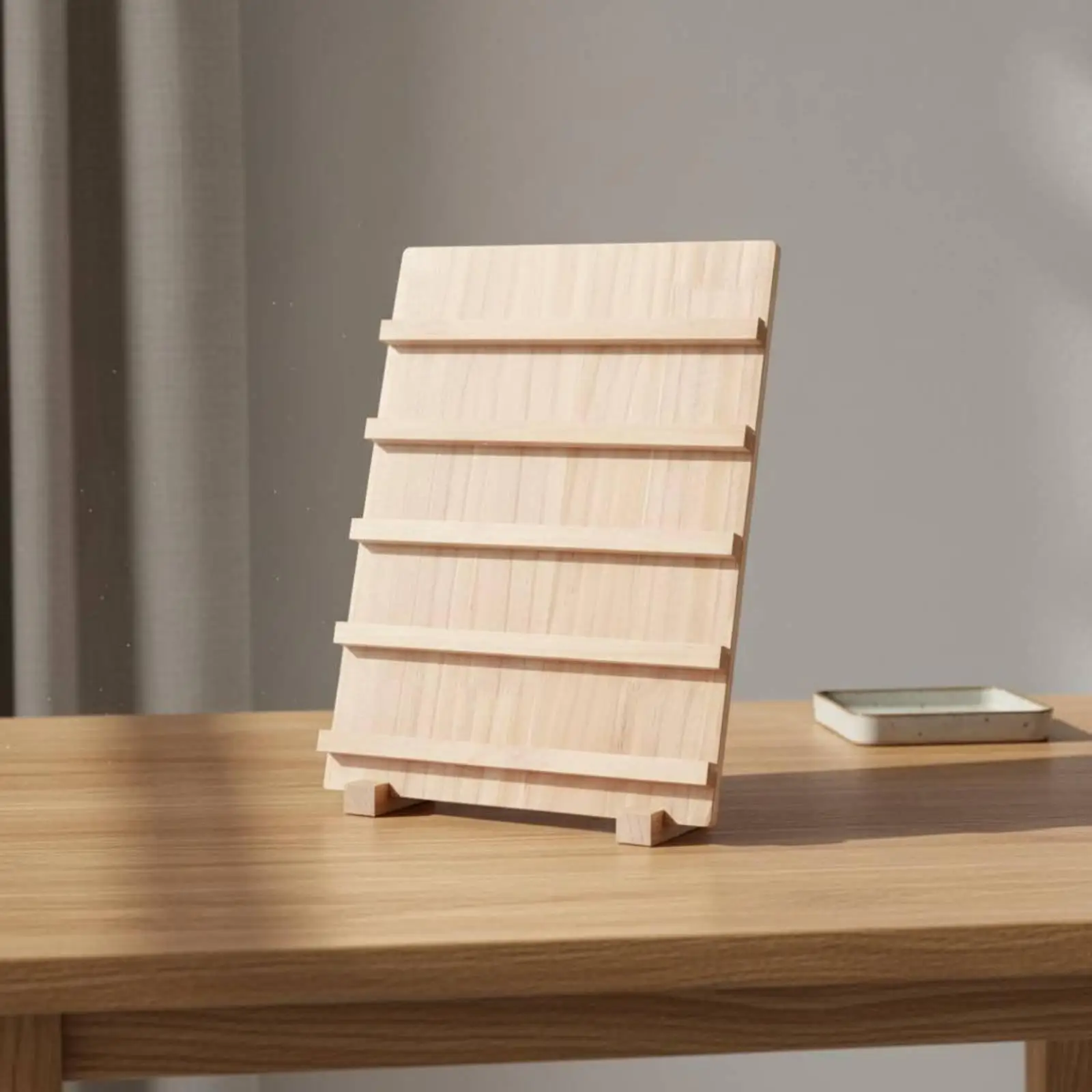 Multi-tier Wooden Earring Display Shelf Jewelry Organizer Box Necklace Display Stand for Professional Jewelry Presentation