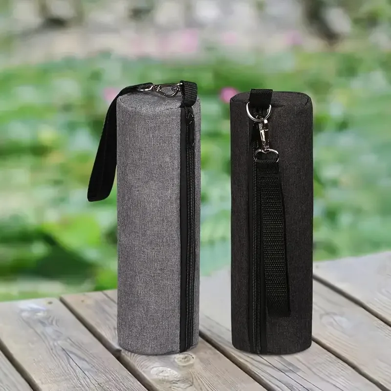 New cylindrical insulated bag, insulated handbag, cold drink portable bag, suitable for camping, traveling, cycling, and parties