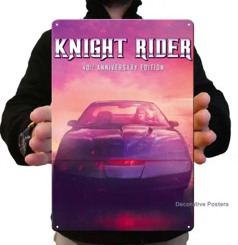 1p，Knight Rider Kitt Tv Series Metal Poster - Collectable Tin Sign - Size: 20x30cm