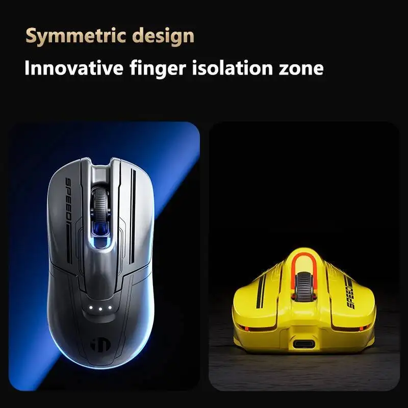 E-sport Gaming Mouse Supercar Design 2.4G/Bluetooth/USB-C Wired Connection Rechargeable Programming Gamer Mice 1Khz Polling Rate
