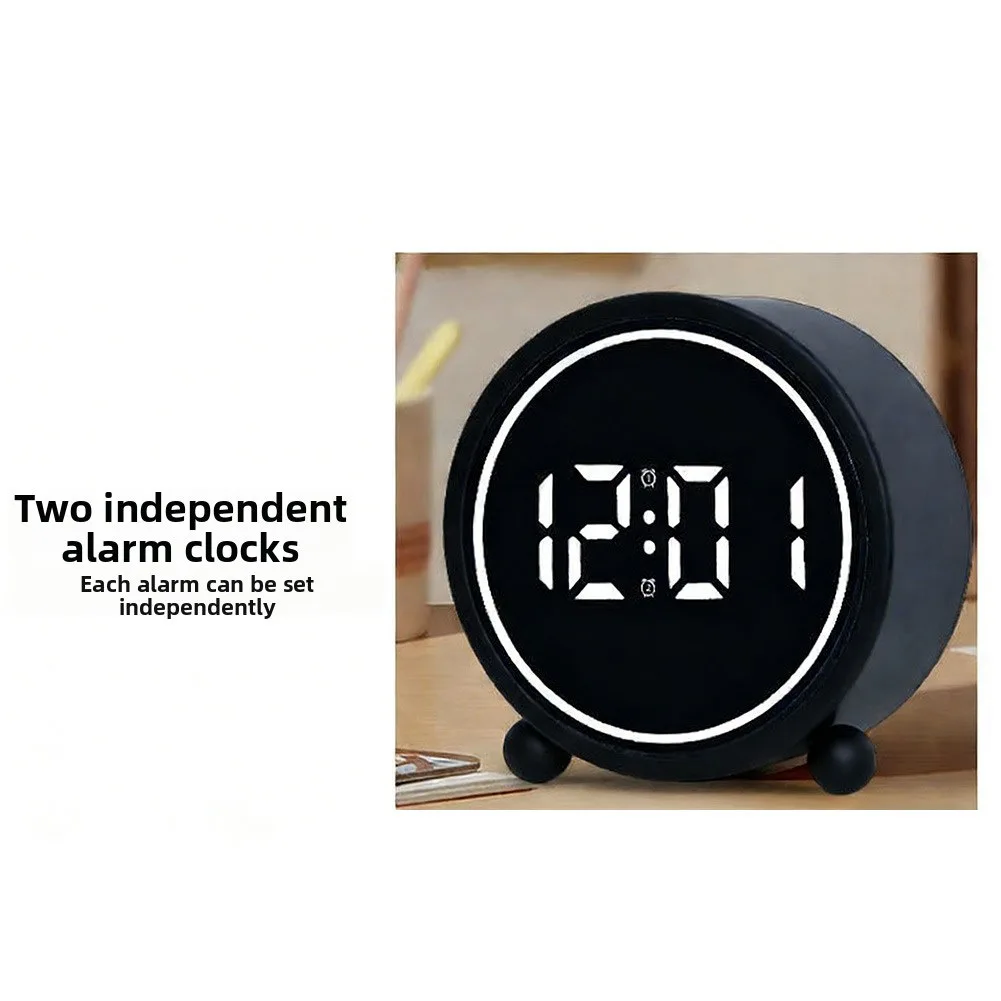 Bedroom Nightstand Modern Desk Clock Unique for Design Analog Clock USB Or 3 AA Battery Power Retro Contemporary Design