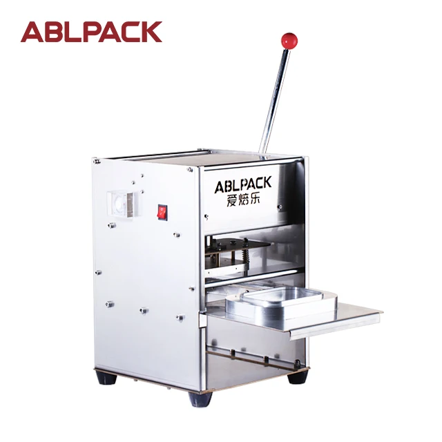 Customized Wholesale Sealing Machine 25pcs/min Disposable Fast Food Tray Lunch Box use Manual Aluminum Foil Heat Sealing Machine