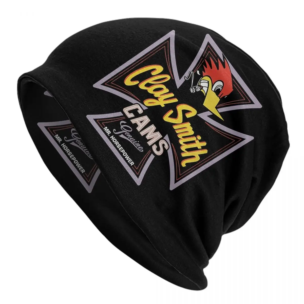 

Custom Clay Smith Cams Mr. Horsepower Skullies Beanies Caps Winter Warm Knitting Hat Adult Unisex Made In The USA Bonnet Hats