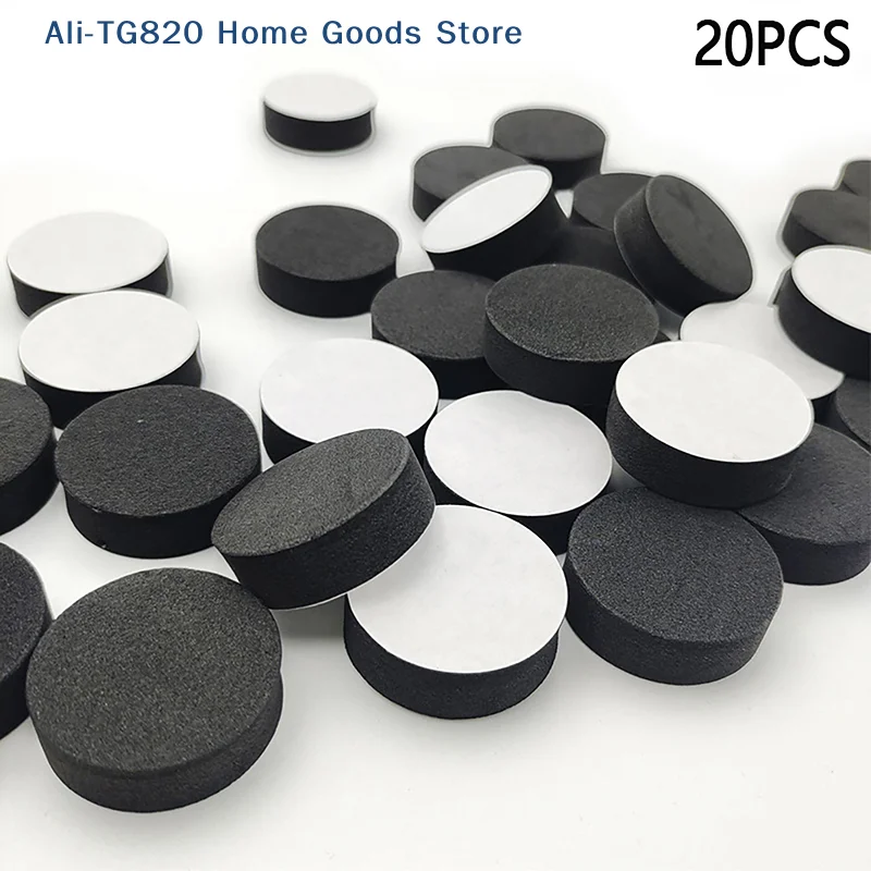 [TG820]20PCS Speaker Shock Absorbing Foot Mat Anti-slip Pad Self-adhesive EVA Desktop Speaker Foam Sponges Pad